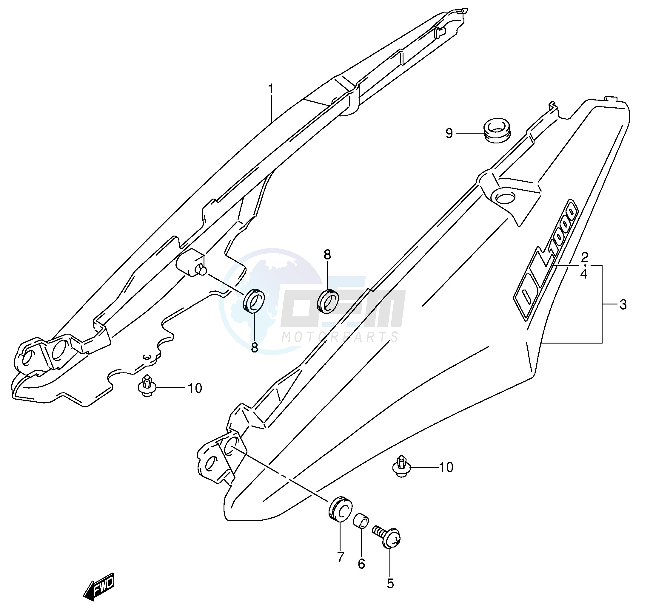 SEAT TAIL COVER (MODEL K2) blueprint