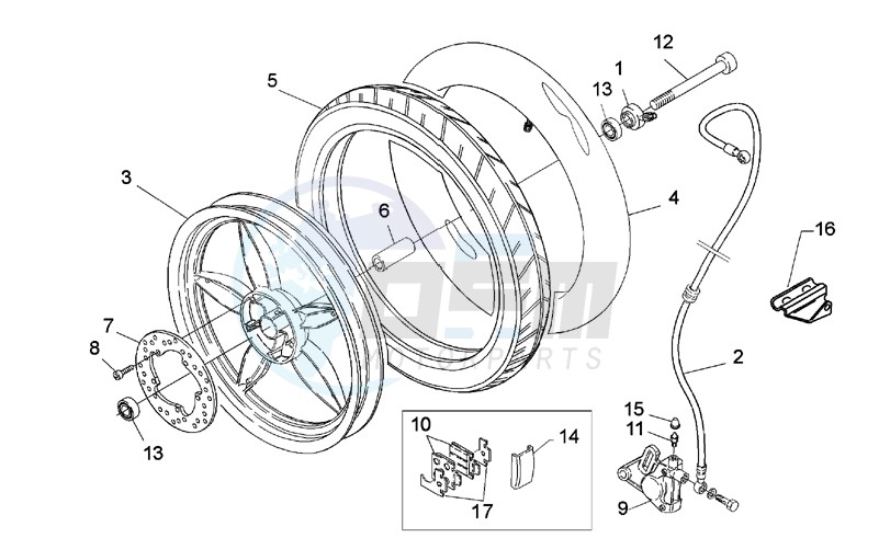 Front wheel - disc brake image