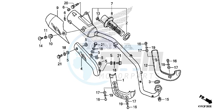 EXHAUST MUFFLER blueprint