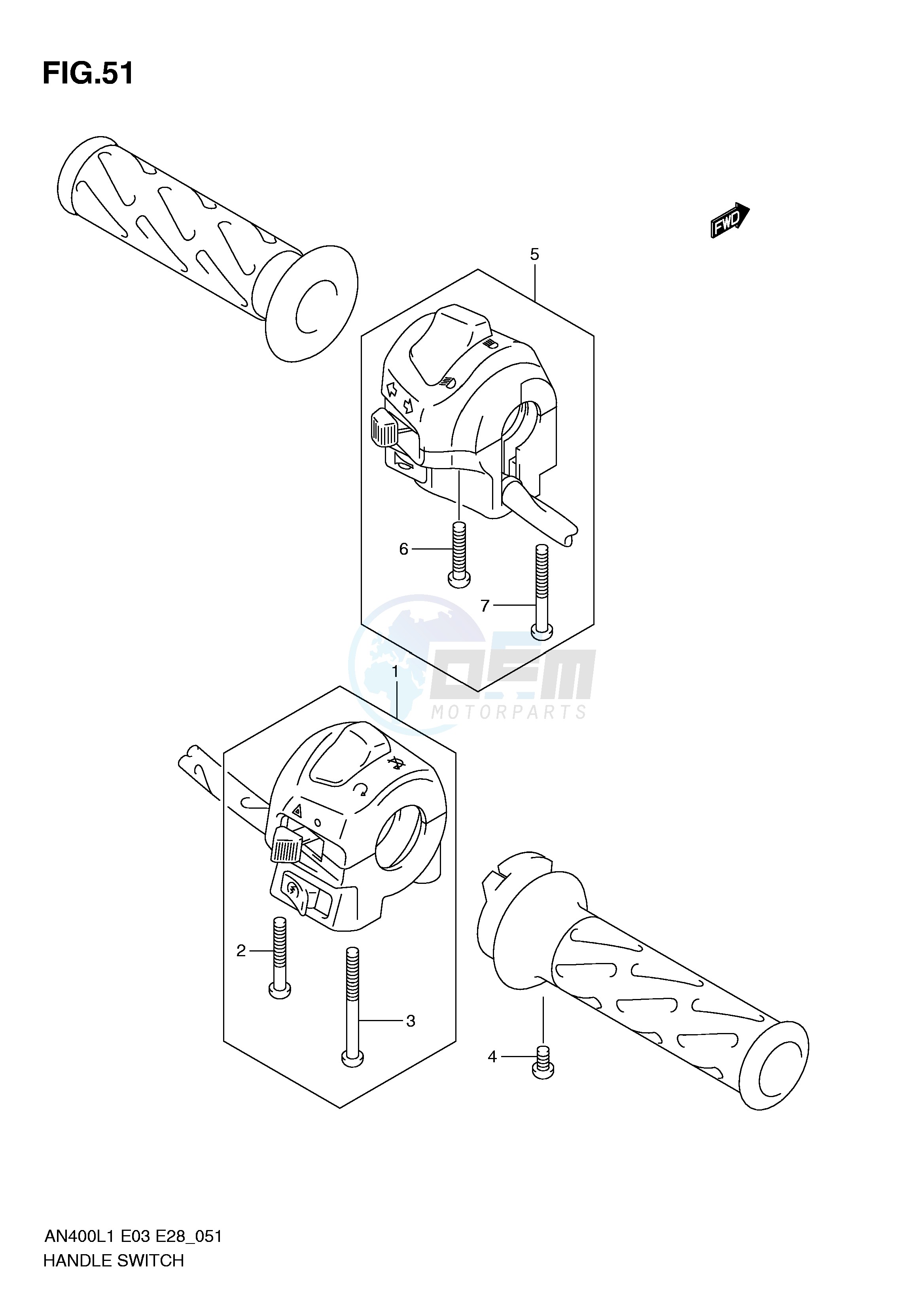 HANDLE SWITCH (AN400L1 E33) image