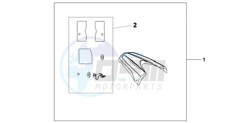 REAR SEAT COWL NH-A84P image