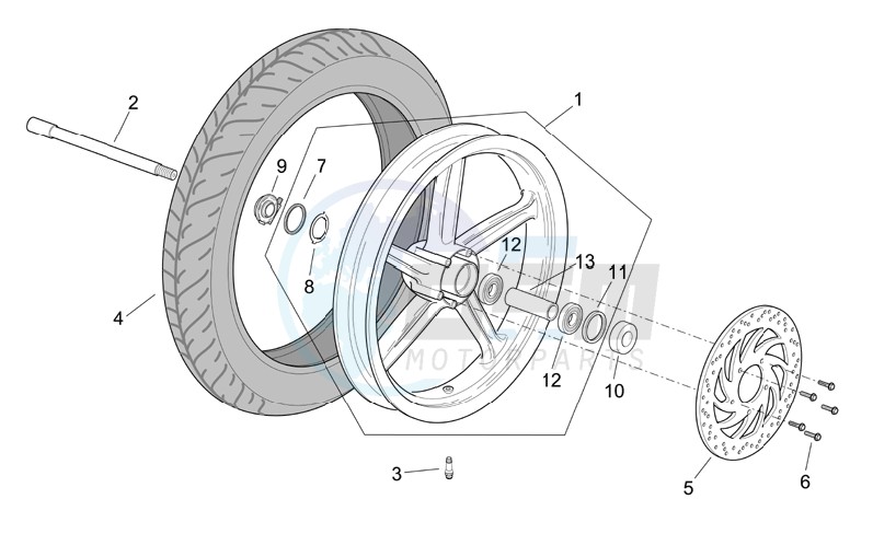 Front wheel image