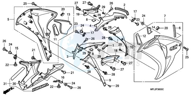 MIDDLE COWL image