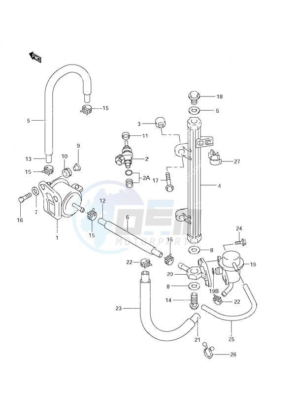 Fuel Injector (S/N 971001 to 971543) blueprint