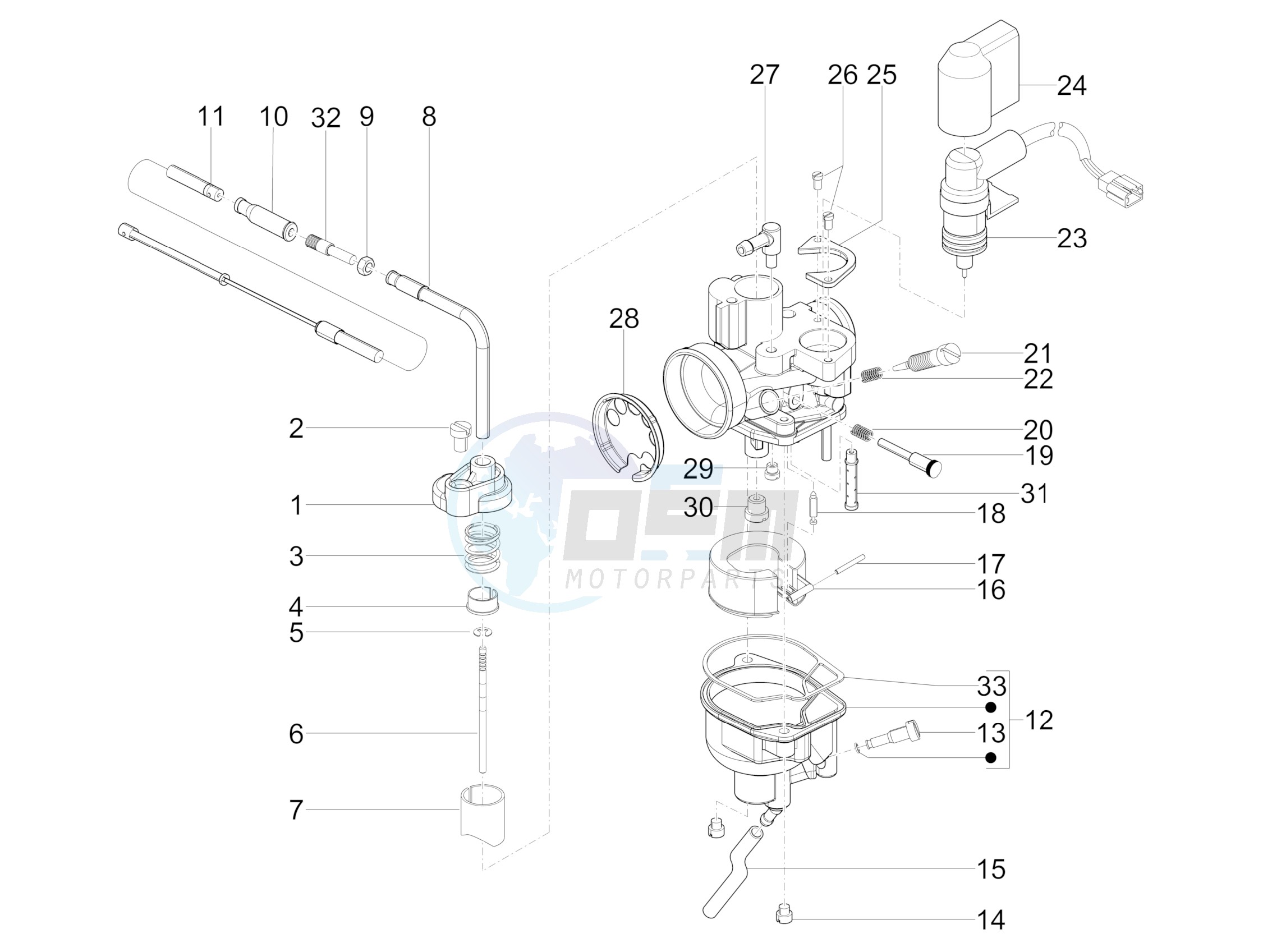 Carburetor's components image