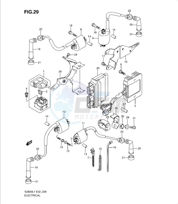ELECTRICAL (VZ800L1 E19) blueprint