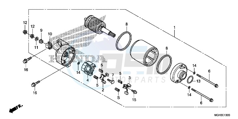 STARTING MOTOR blueprint