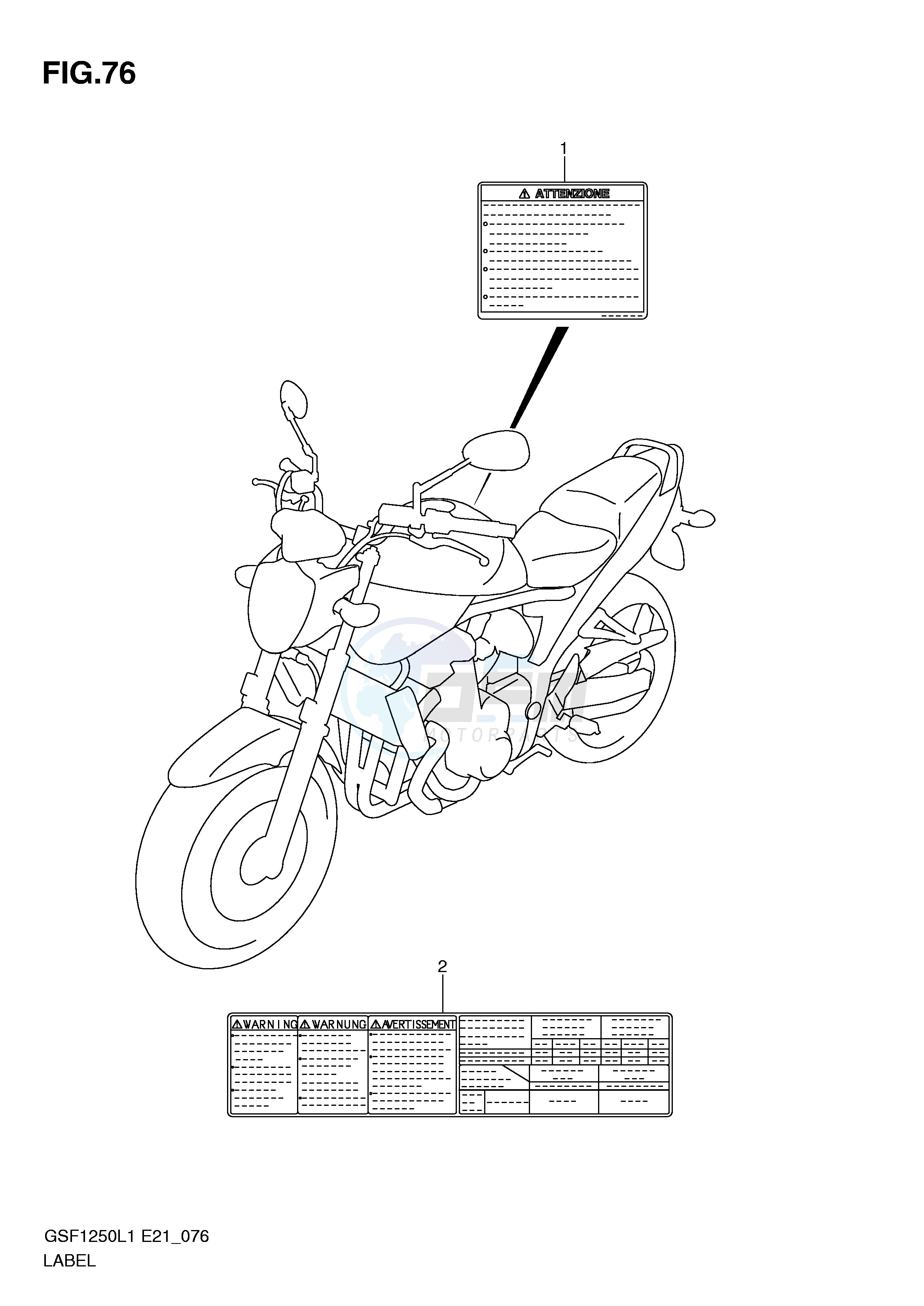 LABEL (GSF1250L1 E24) image