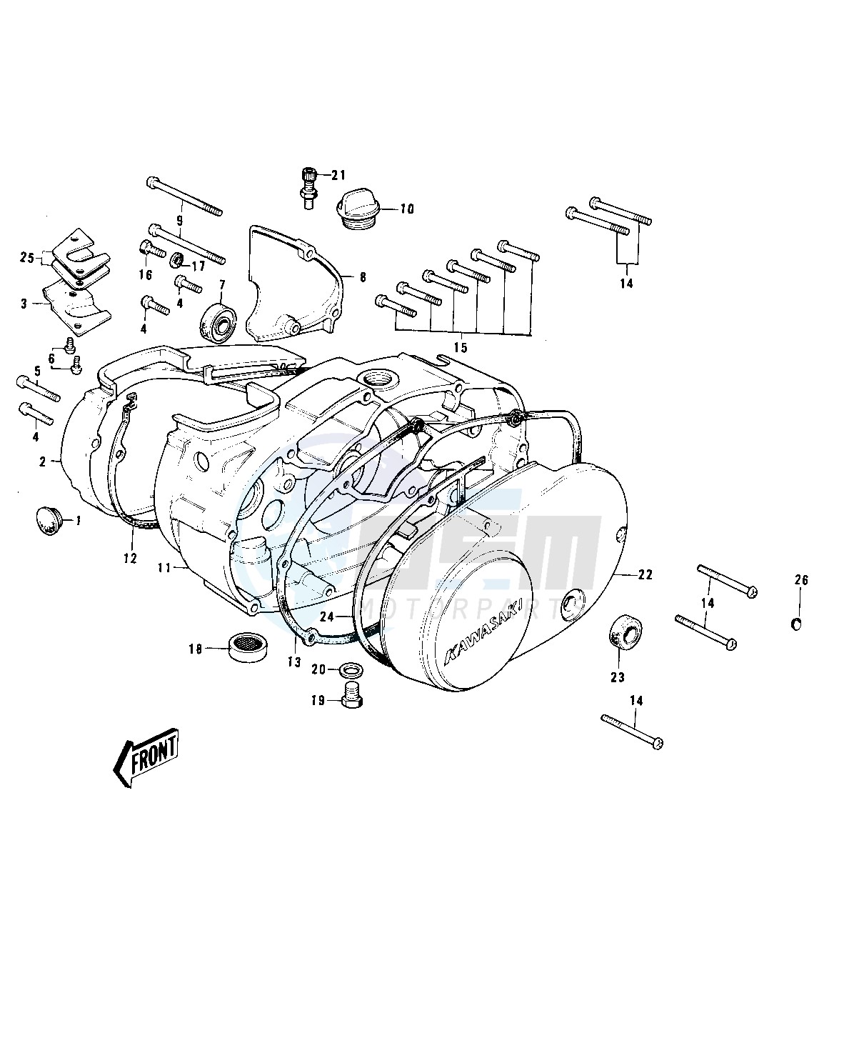 ENGINE COVERS -- 73-75 MC1_MC1-A_MC1-B- - blueprint