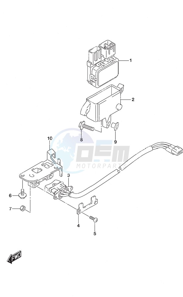 PTT Switch Tiller Handle w/Power Tilt image