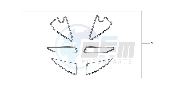 RACING STICKER WHITE BACKGROUND 'NUMBER PLATE STICKERS' WITH image