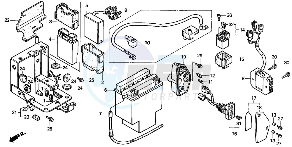 BATTERY (VT1100CV/VW/V2) image