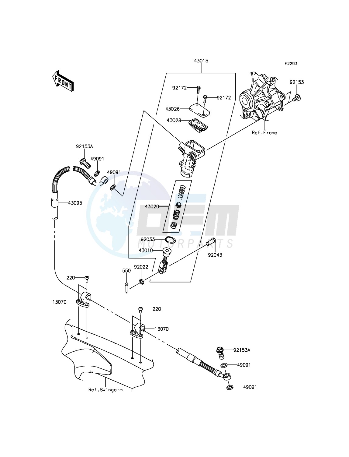 Rear Master Cylinder blueprint