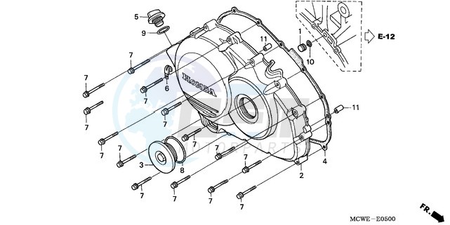 RIGHT CRANKCASE COVER image