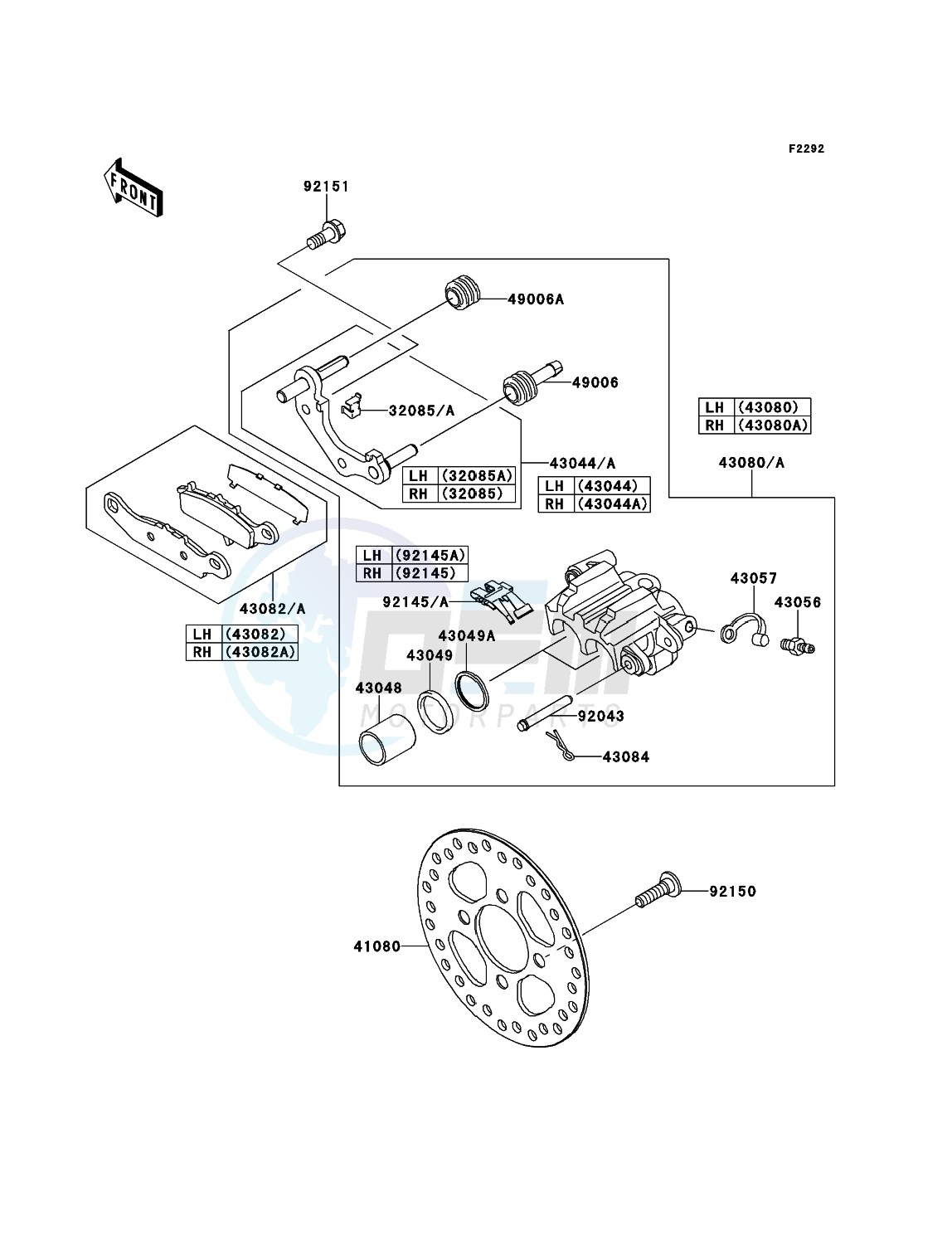 Front Brake blueprint