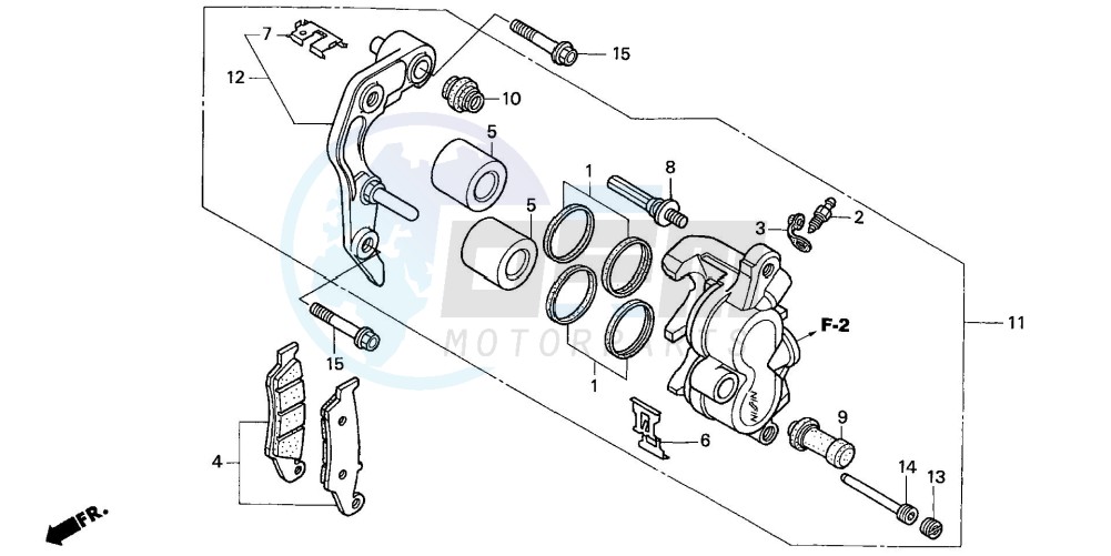 FRONT BRAKE CALIPER image