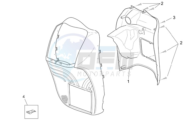 Front body - Internal shield blueprint