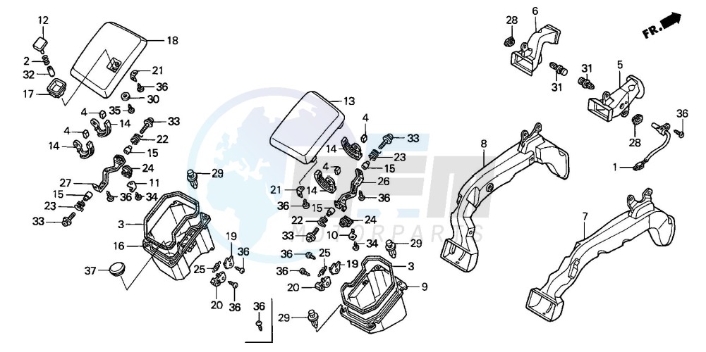 AIR DUCT (GL1800A1/A2/A3/ A4/A5) image