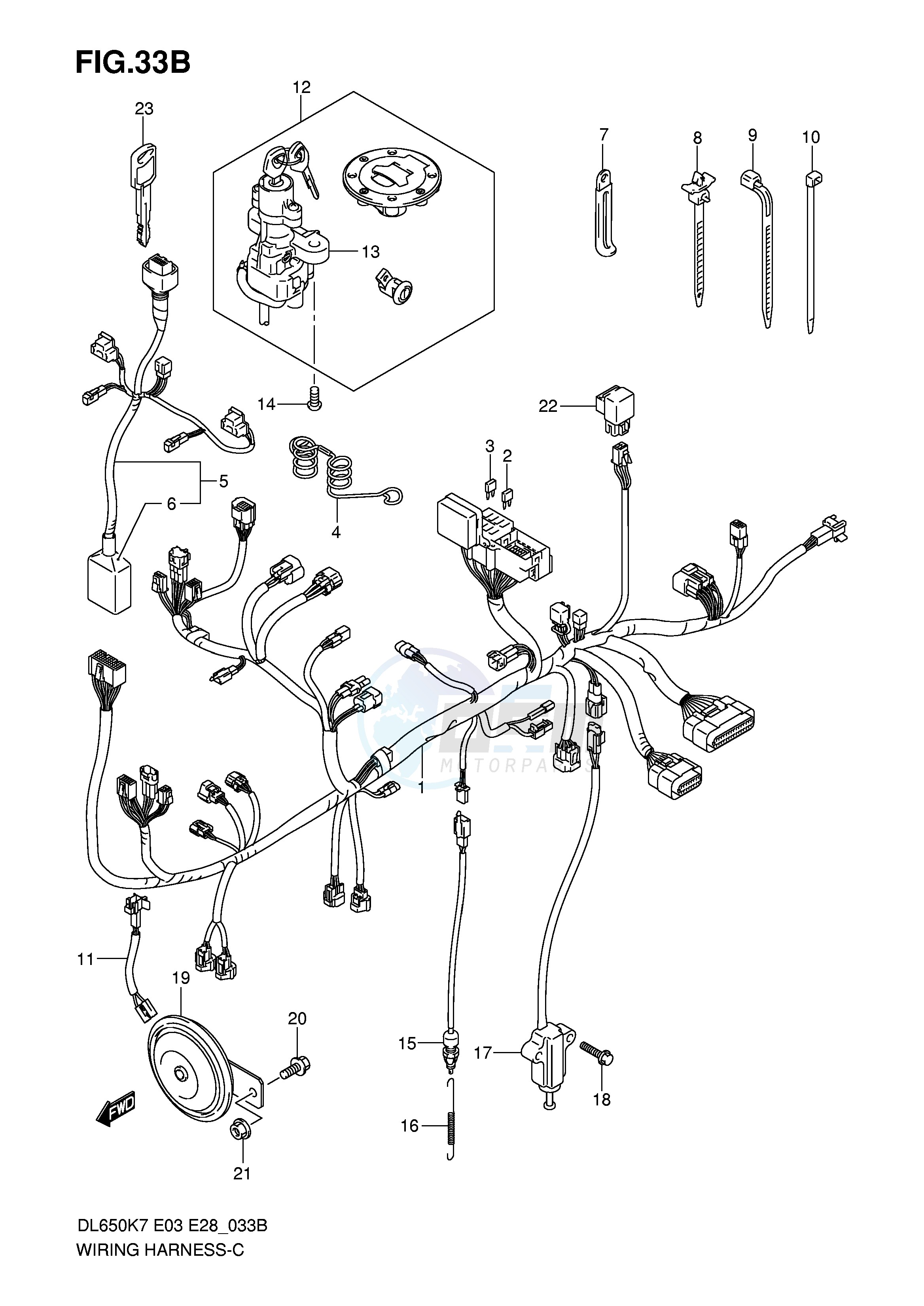 WIRING HARNESS (DL650K8 K9 L0) image