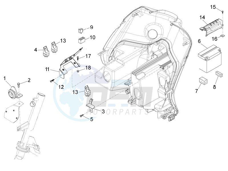 Remote control switches - Battery - Horn image