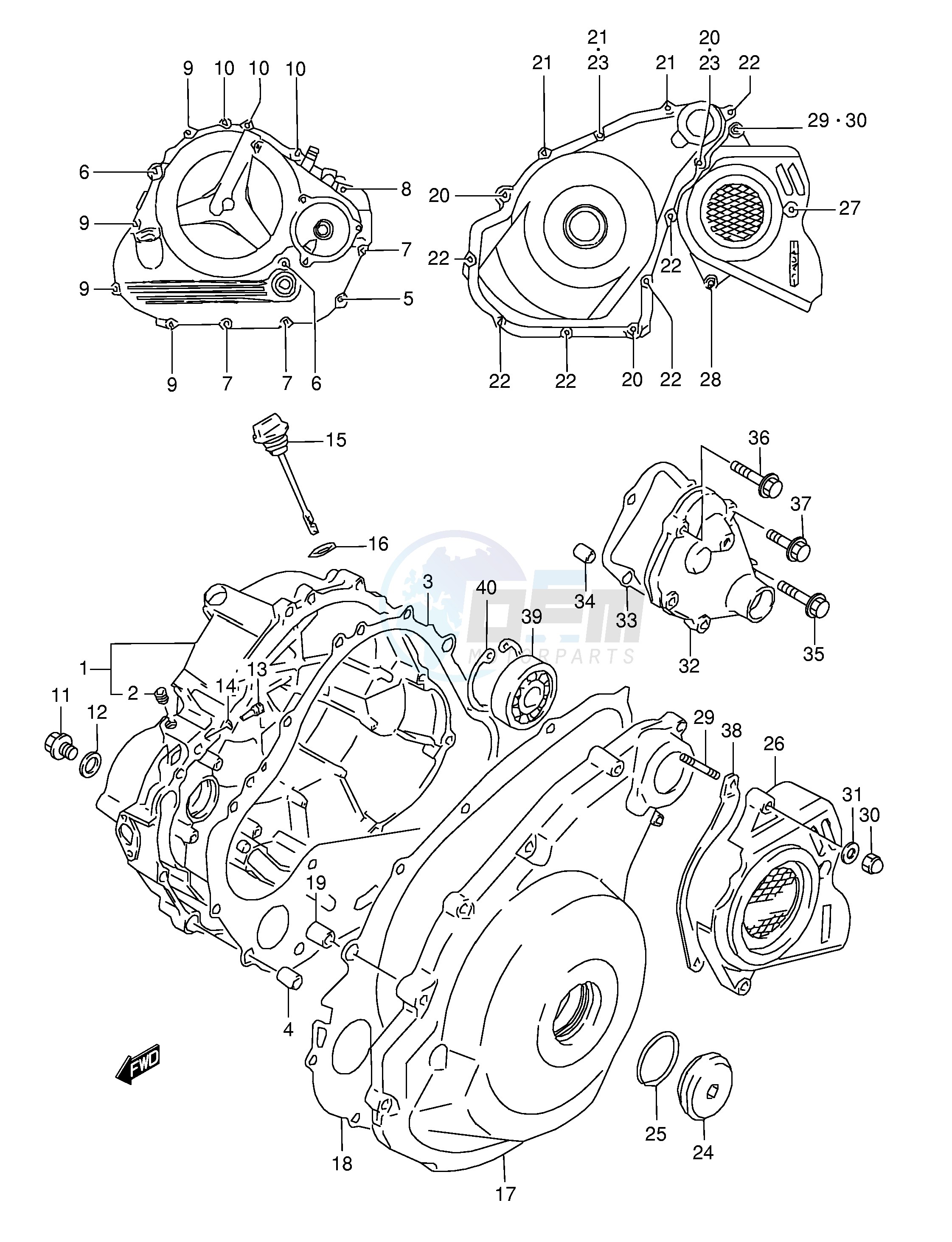 CRANKCASE COVER image