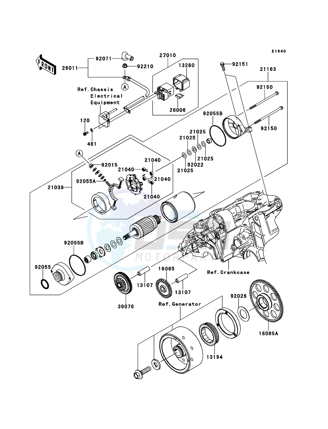Starter Motor(-ER650AE046804) blueprint
