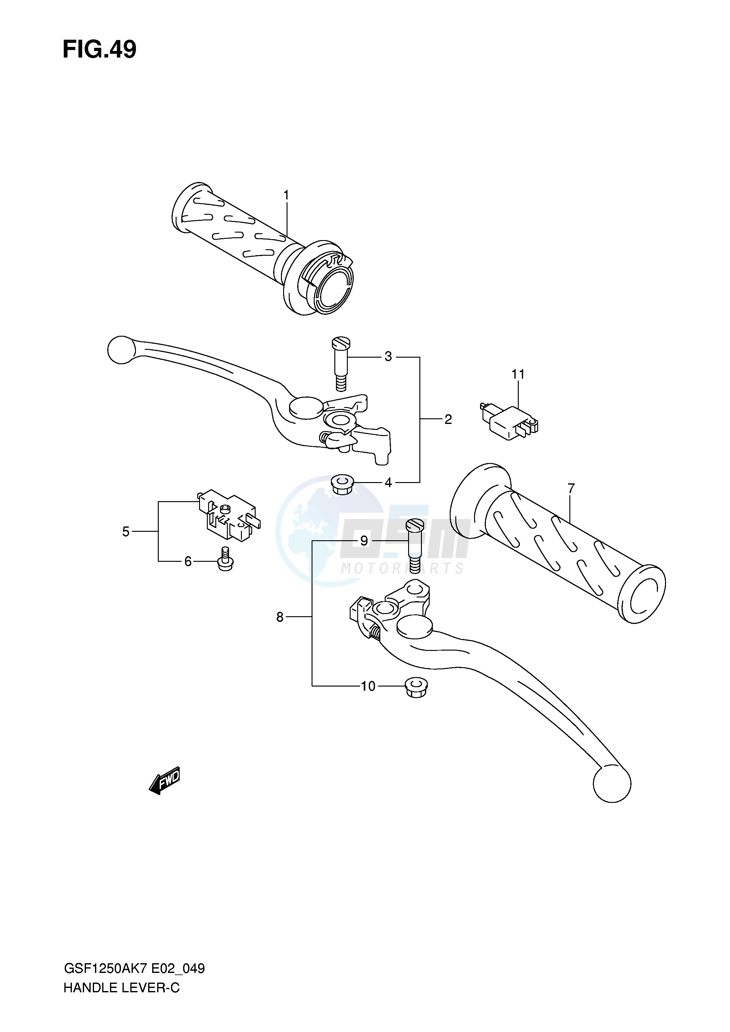 HANDLE LEVER blueprint