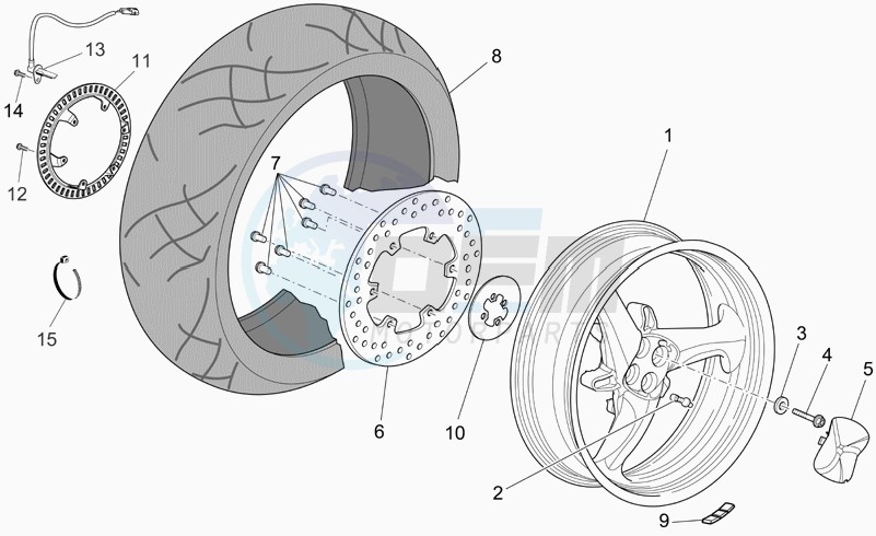 Rear wheel image