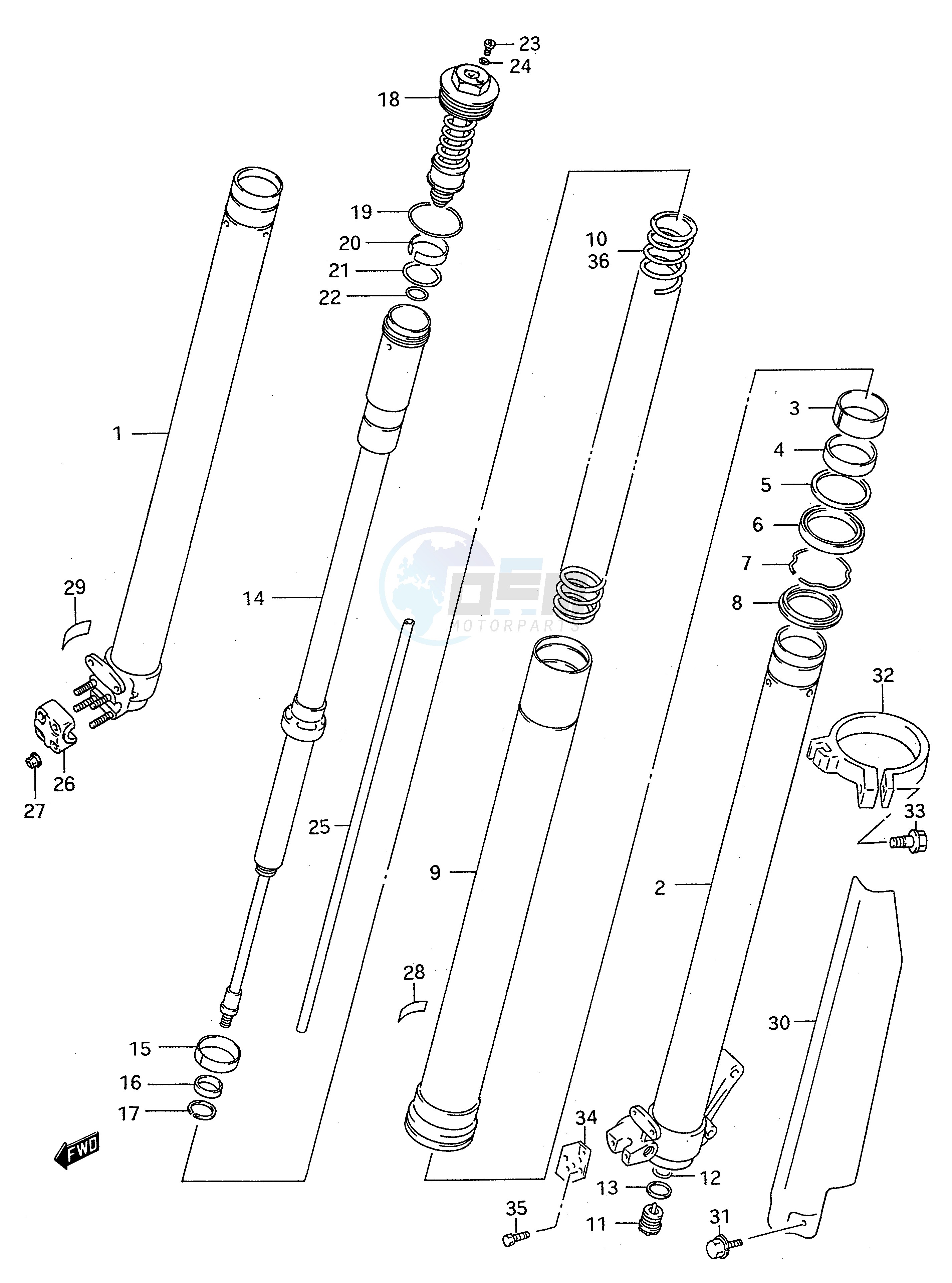 FRONT DAMPER (MODEL R S) image