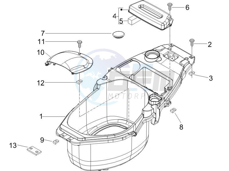 Helmet huosing - Undersaddle image