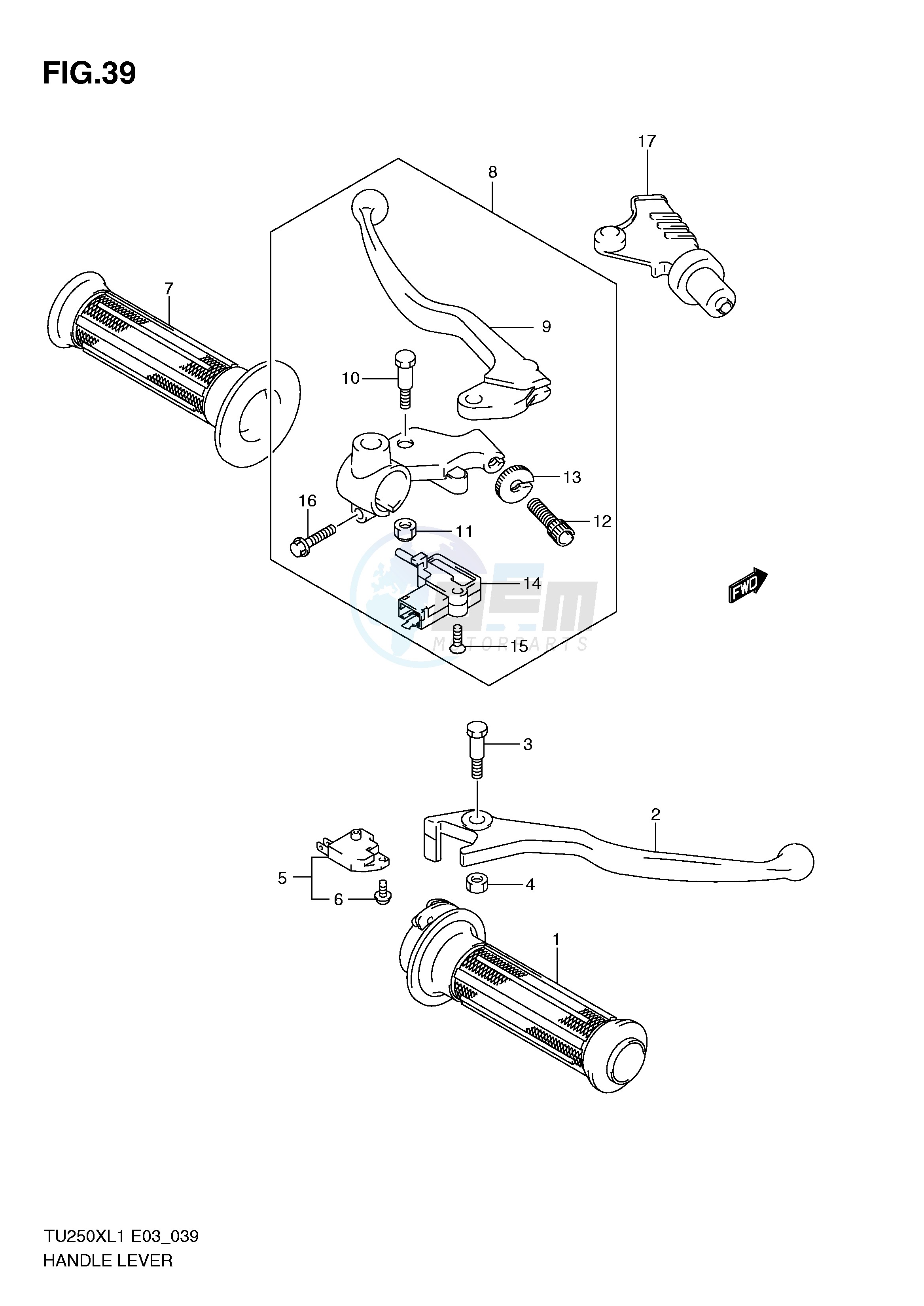 HANDLE LEVER image