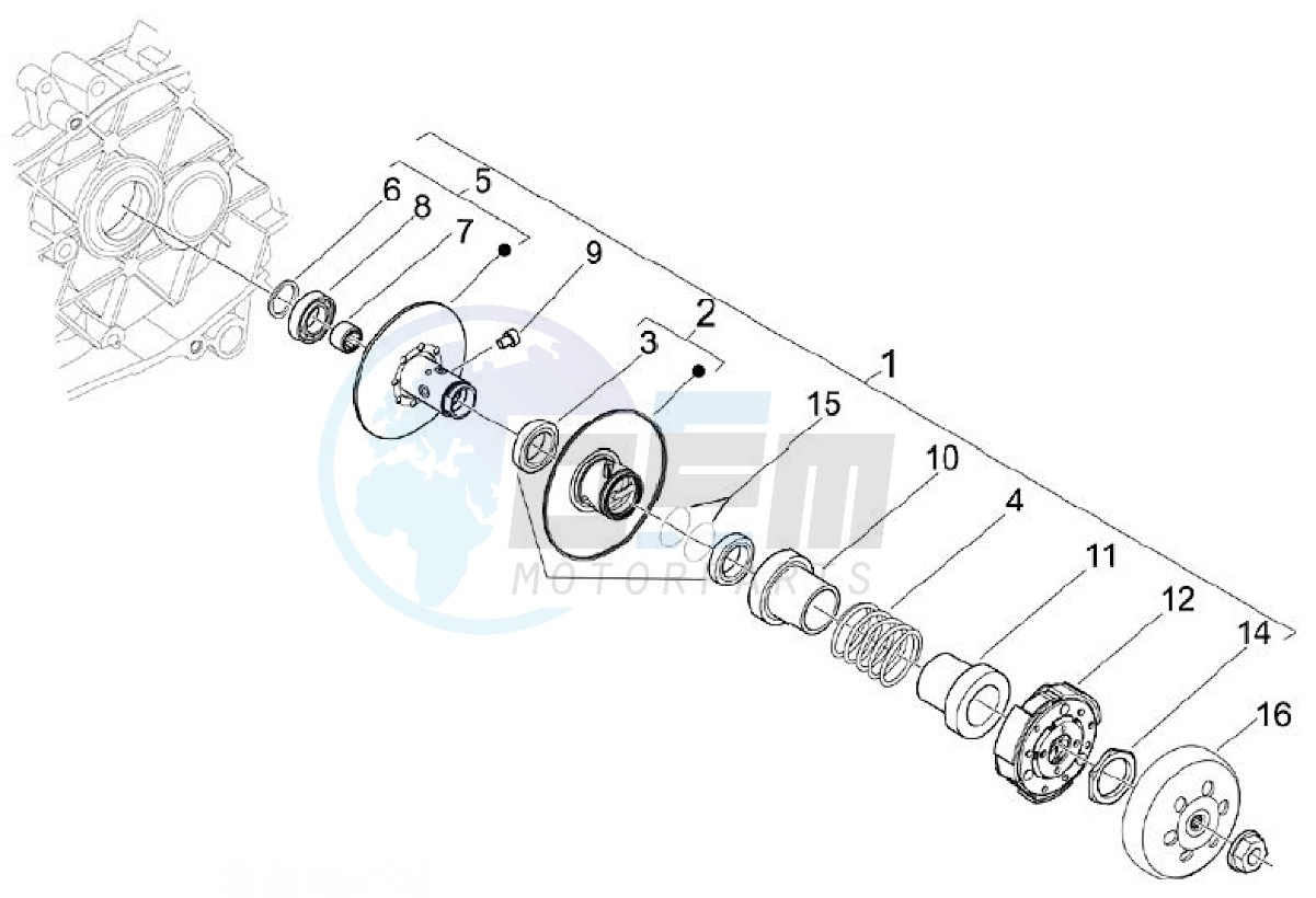 Secondary pulley (Positions) blueprint