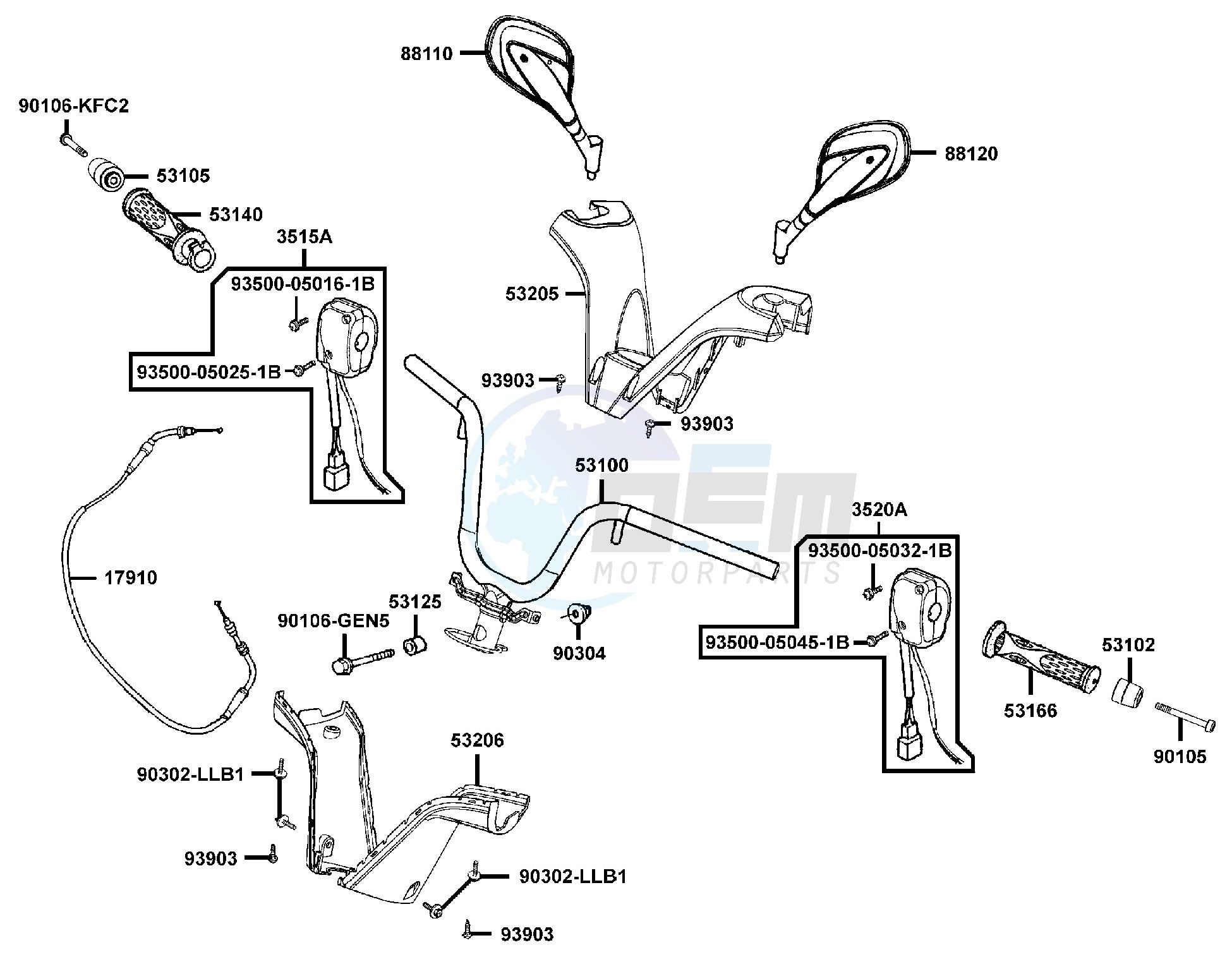 Handle Steering - Handle Cover blueprint
