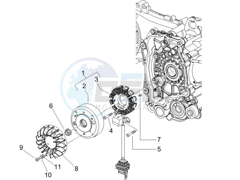 Flywheel magneto blueprint