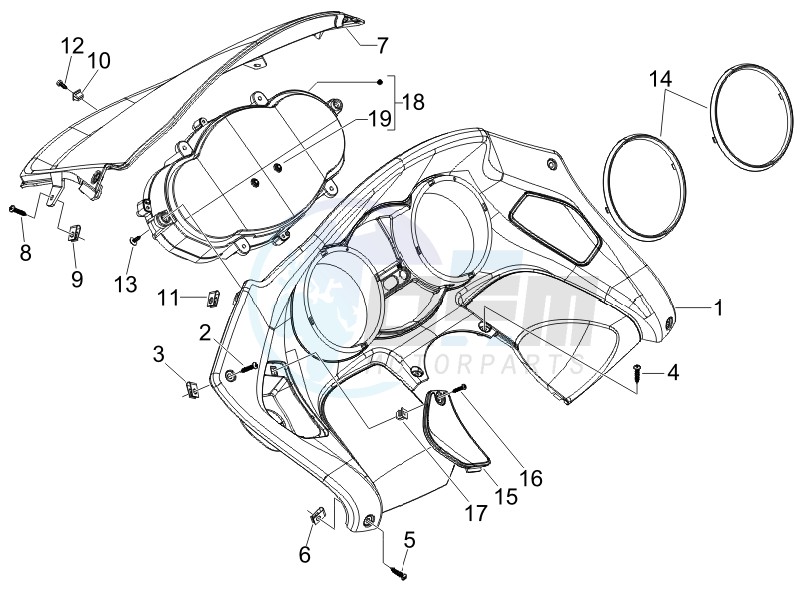 Meter combination - Cruscotto blueprint