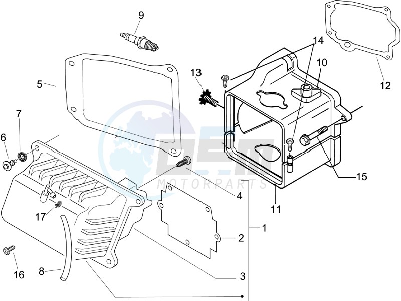 Cylinder head cover blueprint