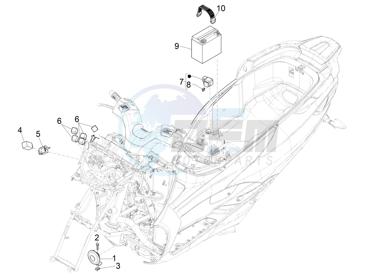 Remote control switches - Battery - Horn image