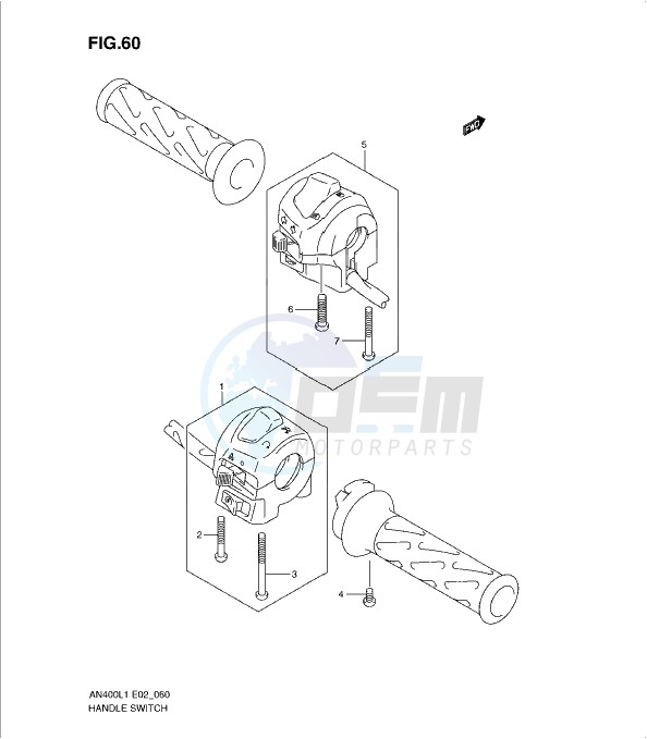 HANDLE SWITCH (AN400L1 E19) image