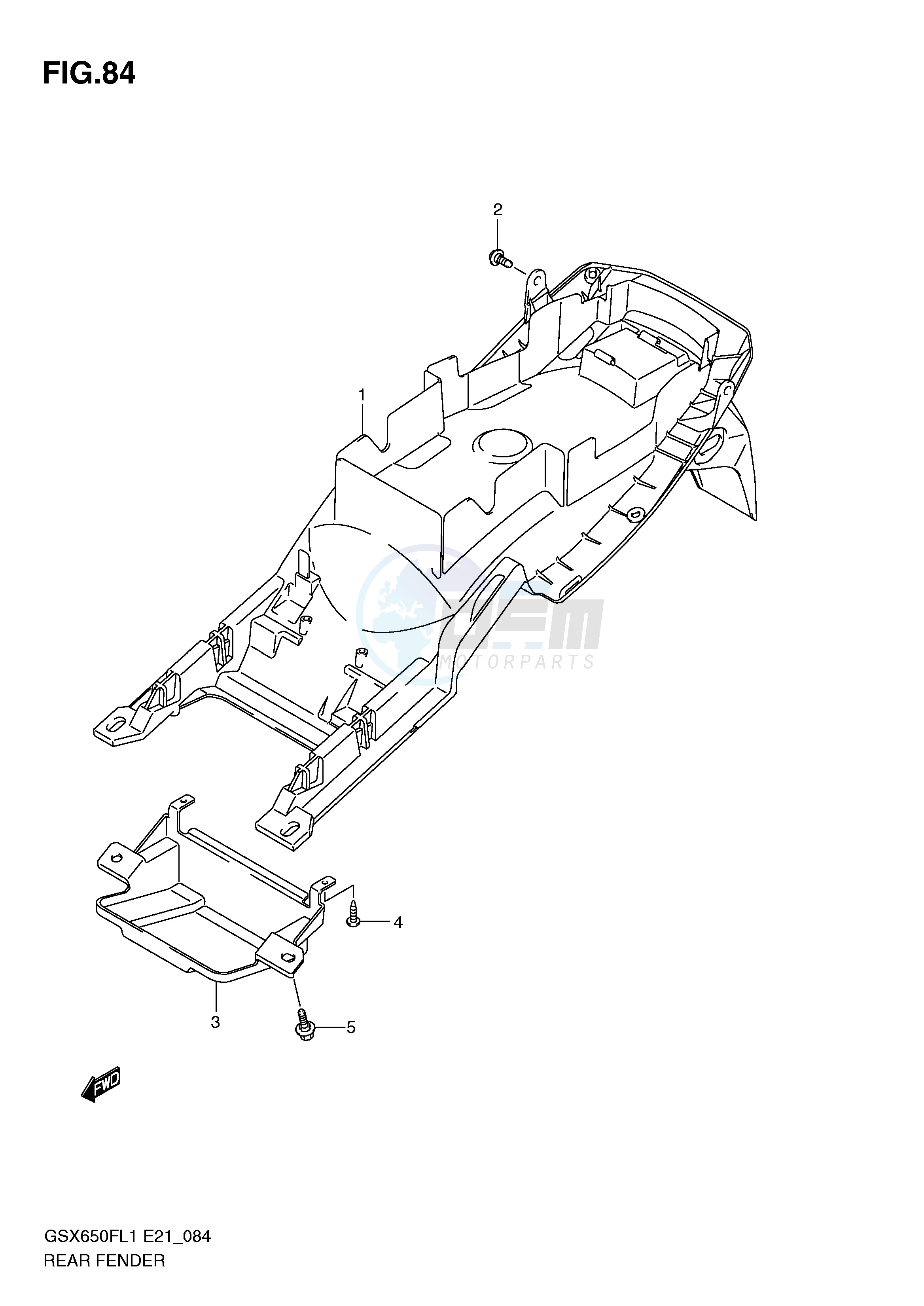 REAR FENDER (GSX650FL1 E24) blueprint