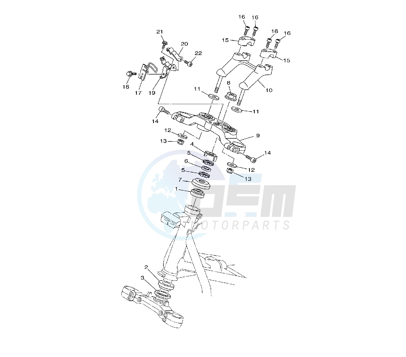 STEERING STEM blueprint