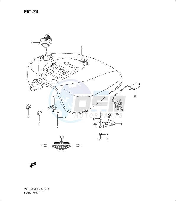 FUEL TANK (VLR1800L1 E24) image