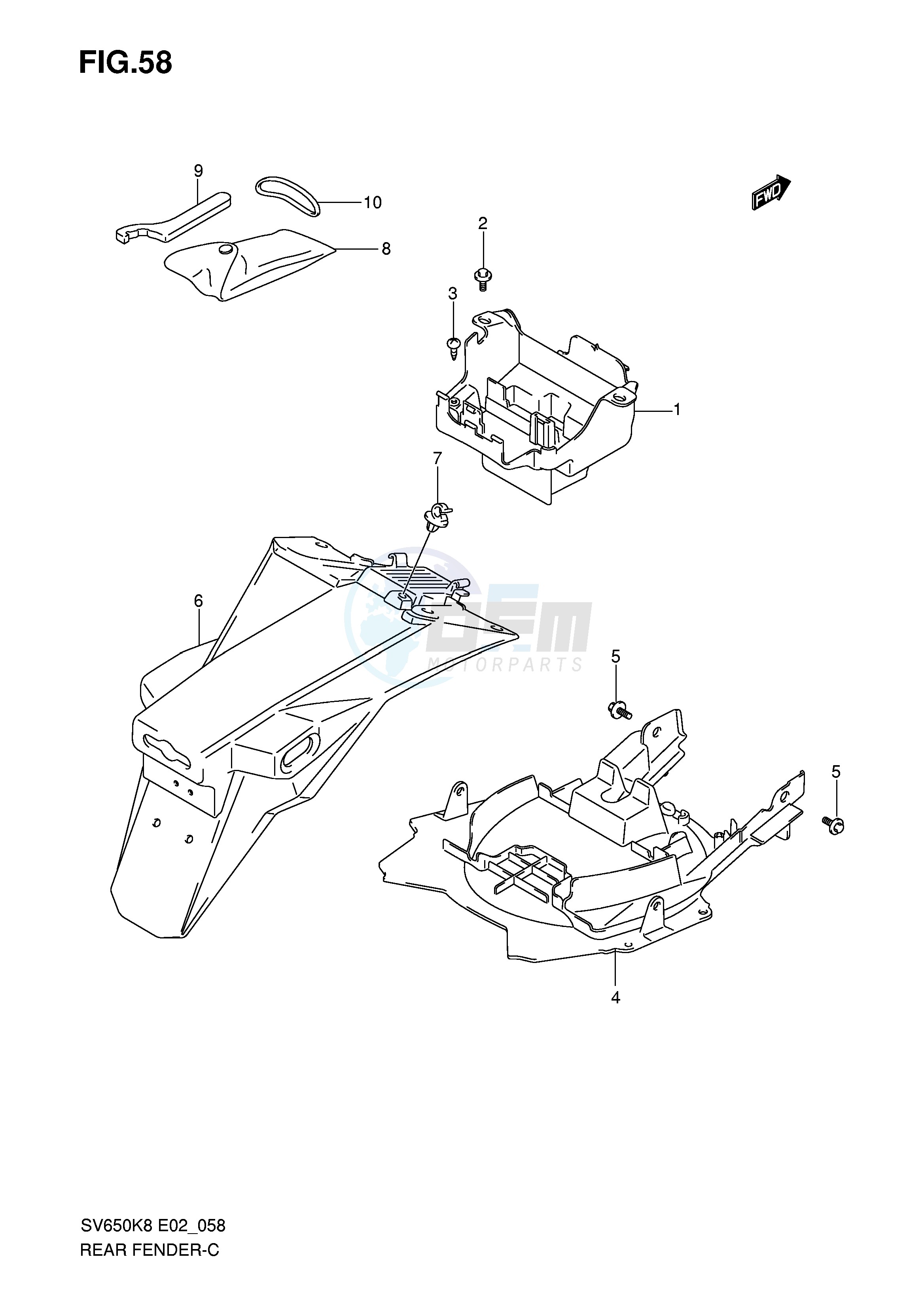 REAR FENDER (WITH ABS) image