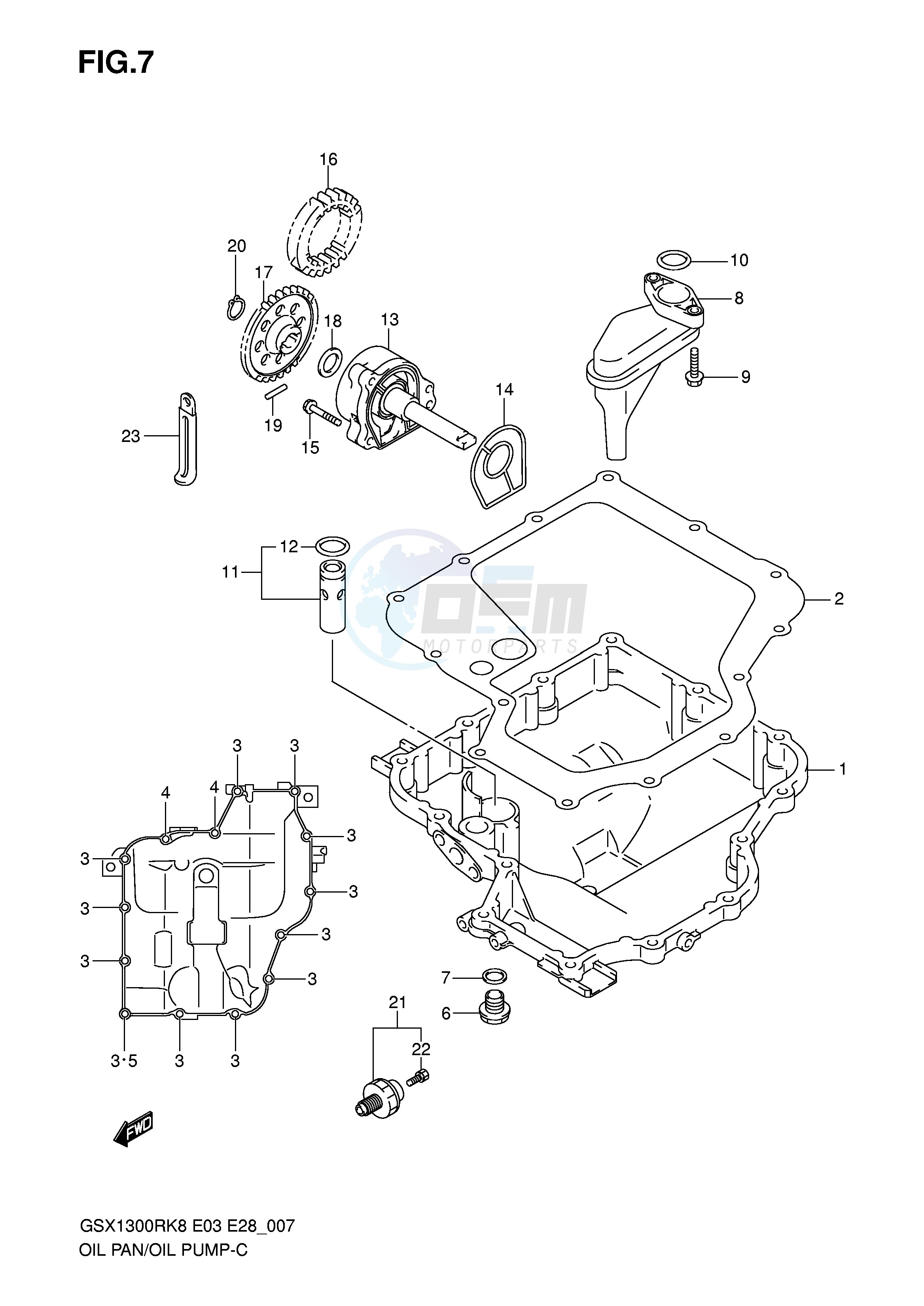 OIL PAN OIL PUMP image