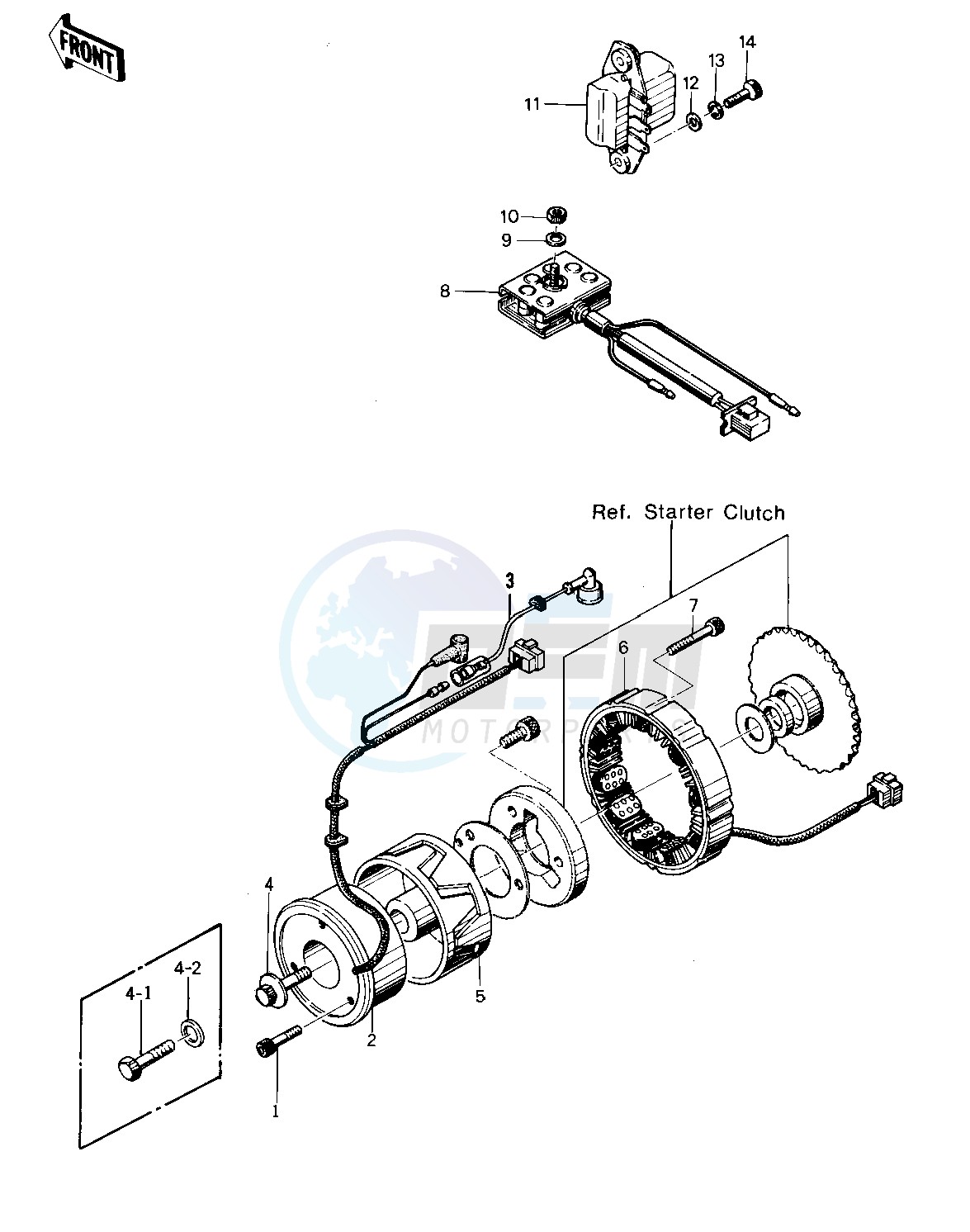 GENERATOR_REGULATOR_RECTIFIER -- 74 -75 KZ400_KZ400D- - image