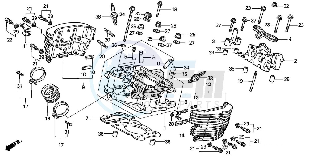 CYLINDER HEAD (REAR) image