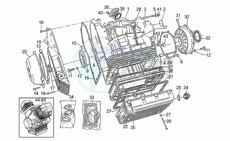 Crank-case blueprint