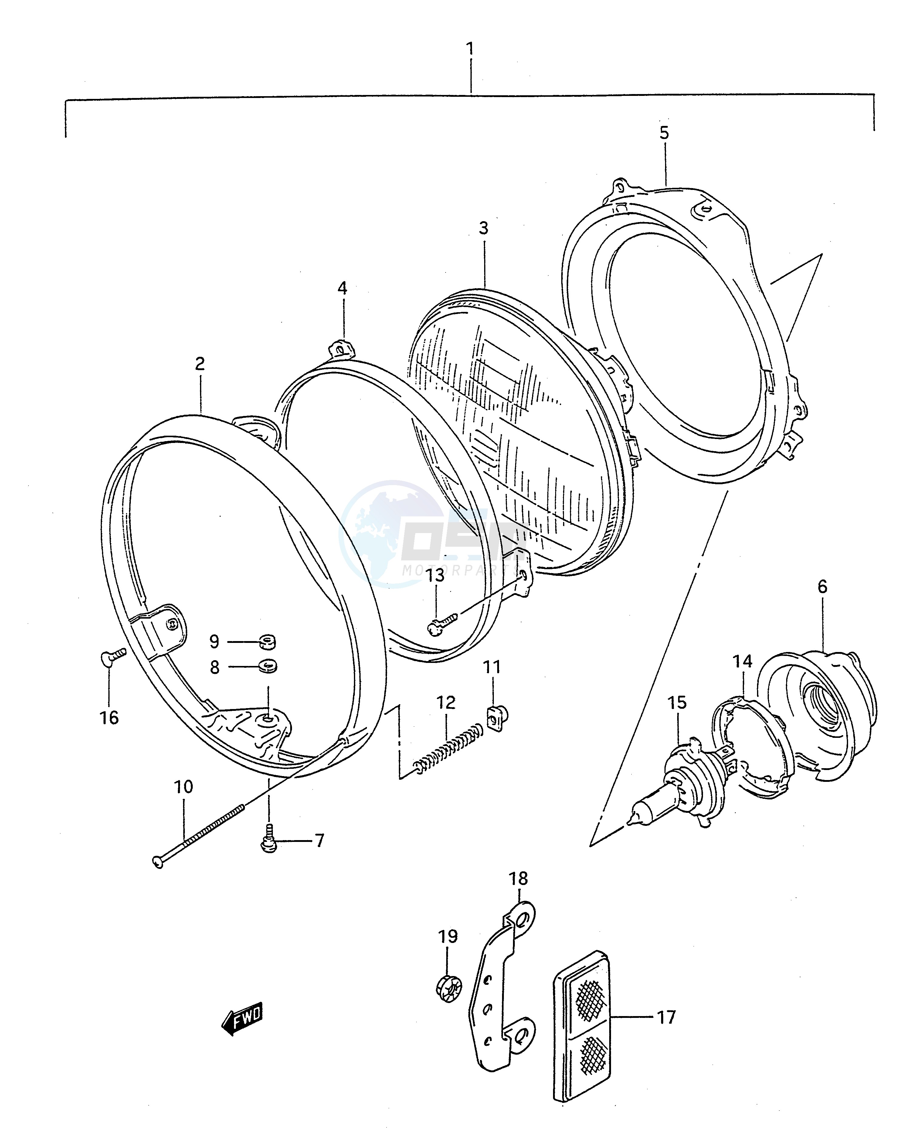 HEADLAMP (MODEL M N) image