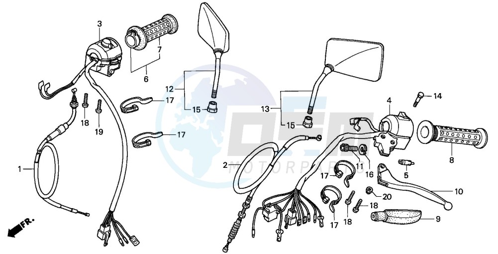 HANDLE LEVER/SWITCH/CABLE (SI) blueprint