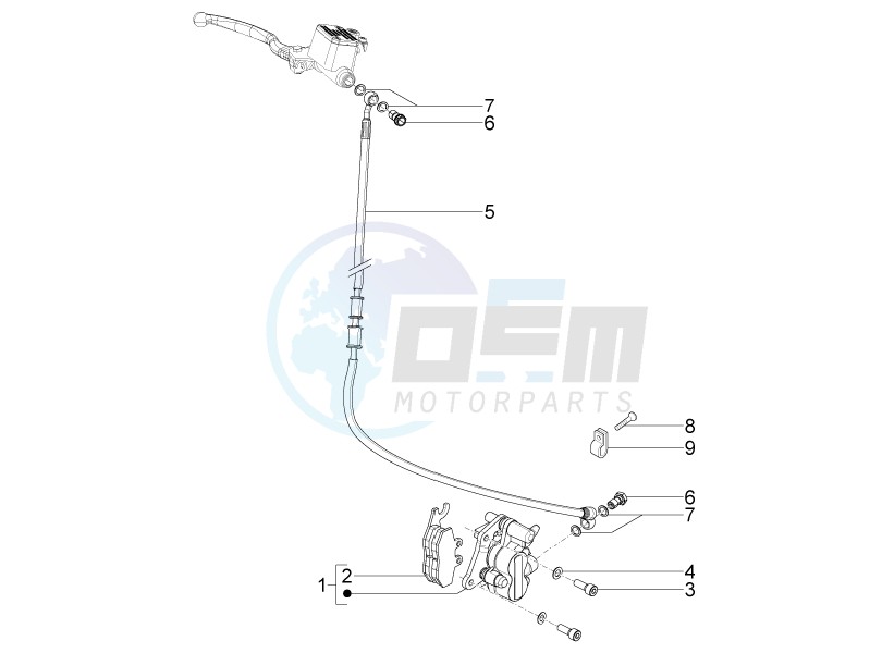 Brakes pipes - Calipers image