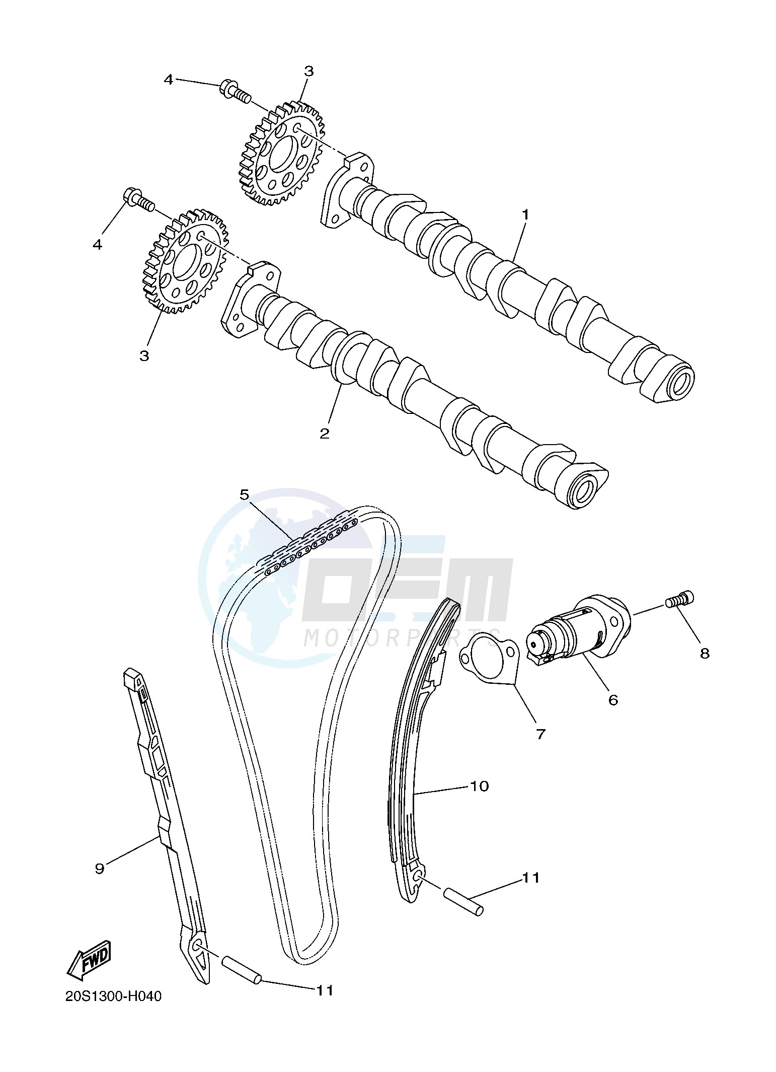 CAMSHAFT & CHAIN blueprint